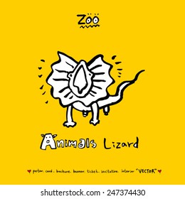 Hand drawn animal illustration - vector
