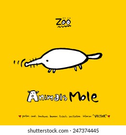 Hand drawn animal illustration - vector