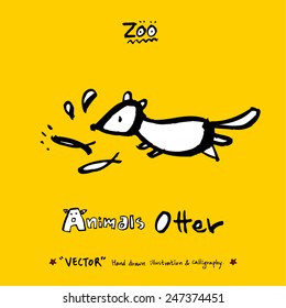 Hand drawn animal illustration - vector
