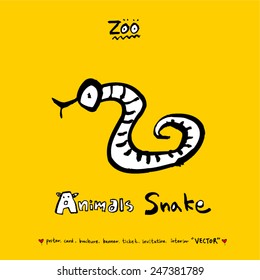 Hand drawn animal illustration - vector