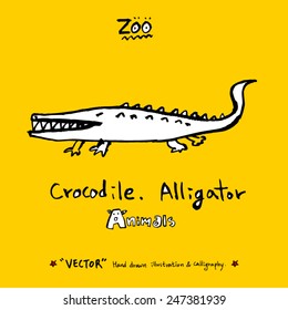 Hand drawn animal illustration - vector