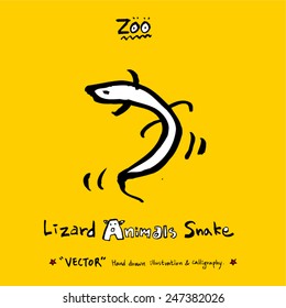 Hand drawn animal illustration - vector