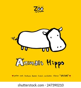 Hand drawn animal illustration - vector