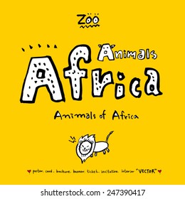 Hand drawn animal illustration - vector