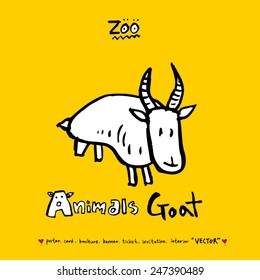 Hand drawn animal illustration - vector
