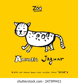 Hand drawn animal illustration - vector