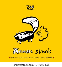 Hand drawn animal illustration - vector