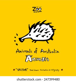 Hand drawn animal illustration - vector