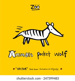 Hand drawn animal illustration - vector