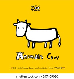 Hand drawn animal illustration - vector