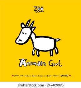 Hand drawn animal illustration - vector