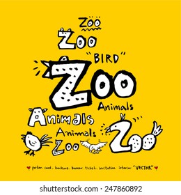 Hand drawn animal illustration - vector