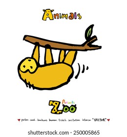 Hand drawn animal illustration - vector