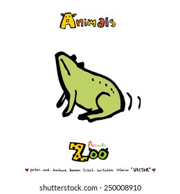 Hand drawn animal illustration - vector