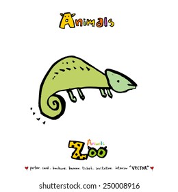 Hand drawn animal illustration - vector