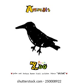 Hand drawn animal illustration - vector