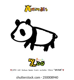 Hand drawn animal illustration - vector