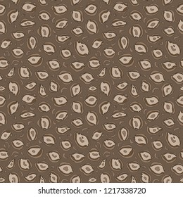 Hand drawn animal print seamless pattern. Abstract cheetah skin texture for surface design, textile, wrapping paper, wallpaper, phone case, fabric.