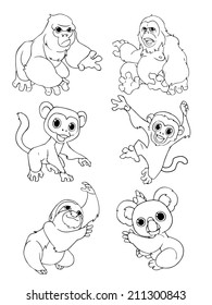 Hand drawn animal set 5