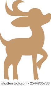 Hand drawn animal silhouette illustration