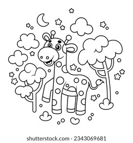 hand drawn animal sketch illustration. animals for coloring book. Animal Outline. vector illustration for children. Cute cartoon characters. Farm, forest and jungle animals. animals line art.