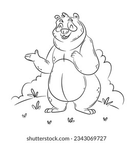 hand drawn animal sketch illustration. animals for coloring book. Animal Outline. vector illustration for children. Cute cartoon characters. Farm, forest and jungle animals. animals line art.