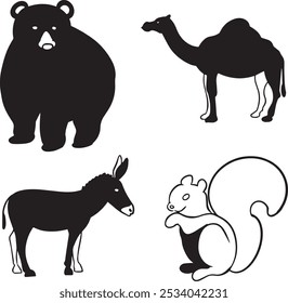 Hand Drawn Animal Vector Art