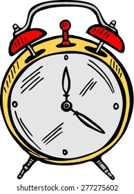  Hand drawn antique of clock