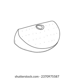 Hand drawn apple isolated on white isolated background. It can be used for decoration of textile, paper and other surfaces.