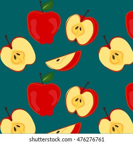 Hand drawn apple pattern 