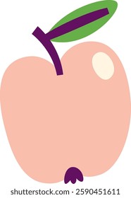 Hand Drawn Apple Vector Illustration