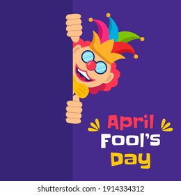 Hand drawn april fool's day, Typography, Colorful. Vector Illustration