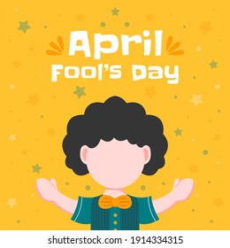 Hand drawn april fool's day, Typography, Colorful. Vector Illustration