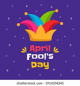 Hand drawn april fool's day, Typography, Colorful. Vector Illustration