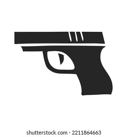 Hand drawn Arm gun vector illustration
