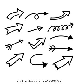 Hand drawn arrow