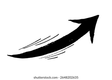 Hand Drawn Up Arrow Brushns