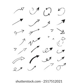 Hand drawn arrow collection design 