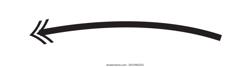 Hand drawn arrow collections. Set of arrows isolated on white background.