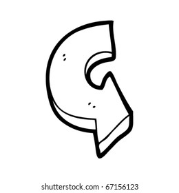 handgezeichnetes Pfeildesign