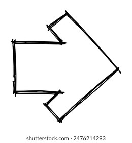 Hand Drawn Arrow Doodle Illustration Vector