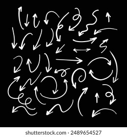 Dibujado a mano Flecha Doodle Sketch