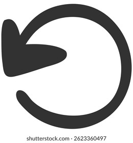 Flecha dibujada a mano. Icono de dirección de estilo Doodle sobre fondo transparente