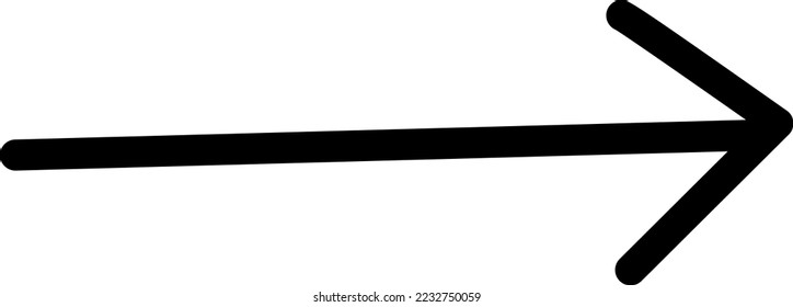 Hand Drawn Arrow Doodle Vector Illustration