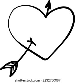 Hand Drawn Arrow Doodle Vector Illustration