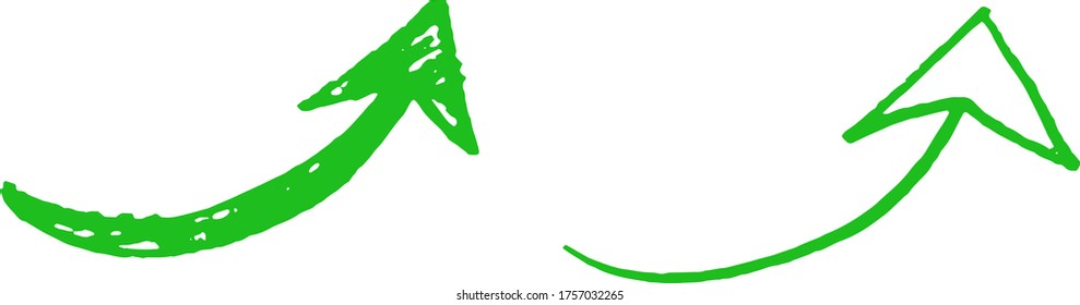 Hand drawn arrow icon set