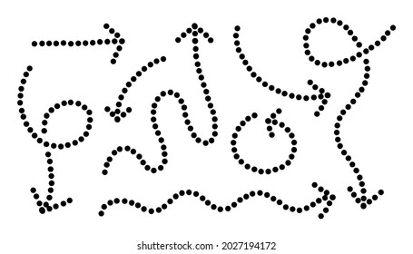 hand drawn arrow icon set isolated on white background. Doodle vector illustration.
