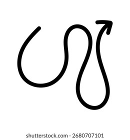Conjunto de Vectores de icono de flecha dibujado a mano. Colección de signo de ilustración de dirección, hecha a mano. Símbolo o logotipo del puntero.