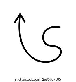 Conjunto de Vectores de icono de flecha dibujado a mano. Colección de signo de ilustración de dirección, hecha a mano. Símbolo o logotipo del puntero.