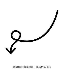 Conjunto de Vectores de icono de flecha dibujado a mano. Colección de signo de ilustración de dirección, hecha a mano. Símbolo o logotipo del puntero.